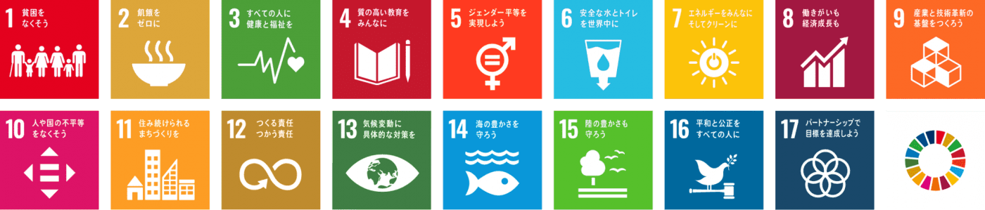 SDGs（持続可能な開発目標）17の目標